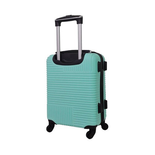 Maleta cabina tipo trolley talla XS Rígida, 8 ruedas con cierre Zen verde vacacional. AIRPORT