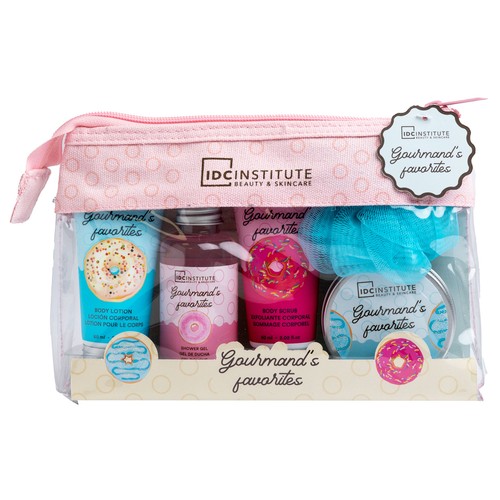 IDC INSTITUTE Gourmand´s favorites Neceser con productos para el baño.