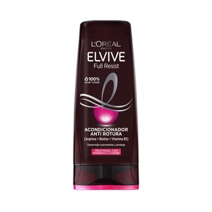 ELVIVE Acondicionador anti rotura para cabellos frágiles, con tendencia a caerse ELVIVE Full resist de L´oréal Paris 300 ml.