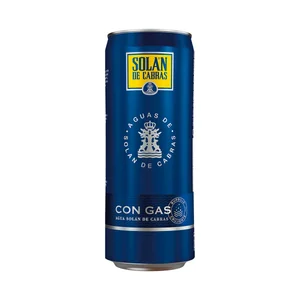 SOLAN DE CABRAS Agua con gas lata de 33 cl.