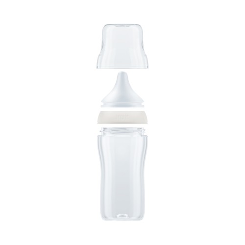 NUK Perfect match Biberón de 260 ml silicona flujo M, a partir de 3 meses.