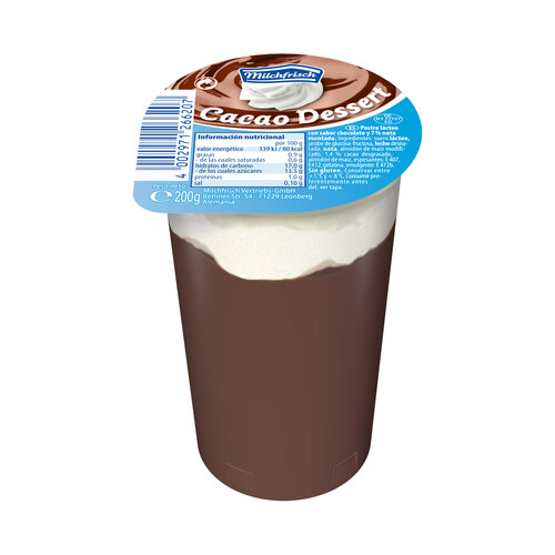 Copa de chocolate y nata EHRMANN 200 g.