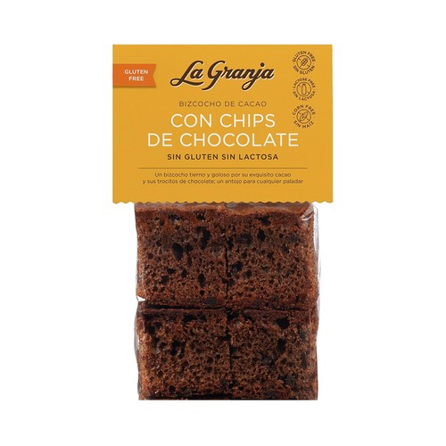 LA GRANJA Bizcochos de cacao con chips de chocolate 350 g.