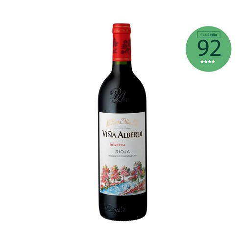 Vino tinto crianza con denominación de origen calificada Rioja VIÑA ALBERDI botella de 75 cl.