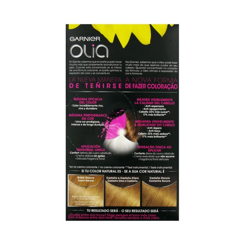GARNIER Olia Tinte de pelo color rubio canela, tono 7.13.