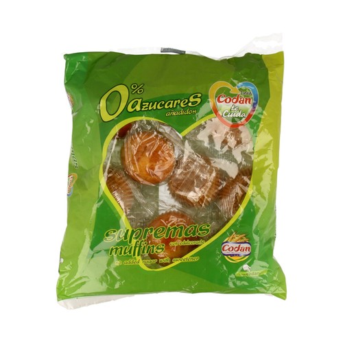 CODAN Magdalenas (0% azucares añadidos) 350 gr,