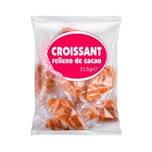 Croissansts rellenos de cacao, 7 uds aprox. 315 g.