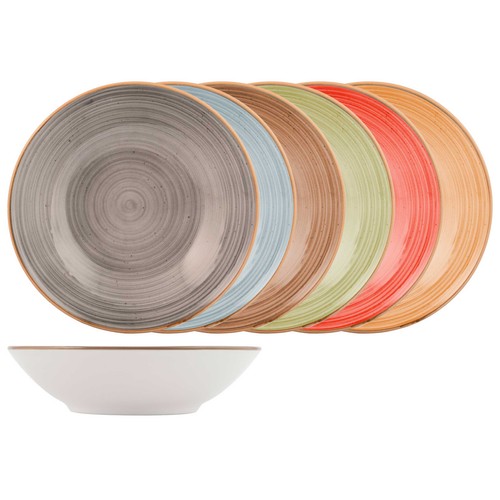 Plato hondo 21cm stoneware, modelo Opera. H&H
