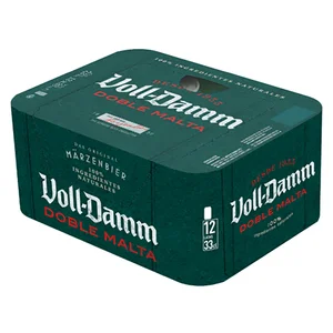 VOLL-DAMM Cerveza doble malta pack 12 x 33 cl.