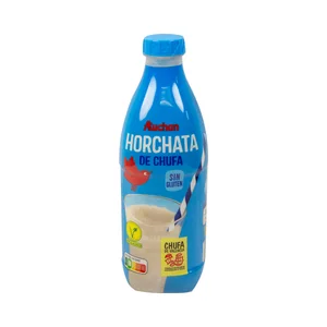 AUCHAN Horchata de chufa con denominación de origen Chufa de Valencia botella de 1 l Producto Alcampo