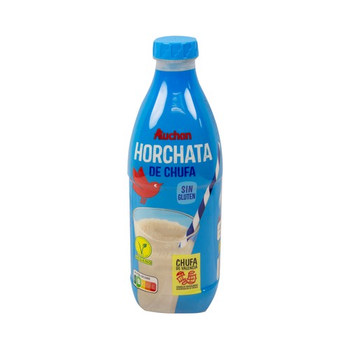 Horchata de chufa con denominación de origen Chufa de Valencia PRODUCTO ALCAMPO botella de 1 l