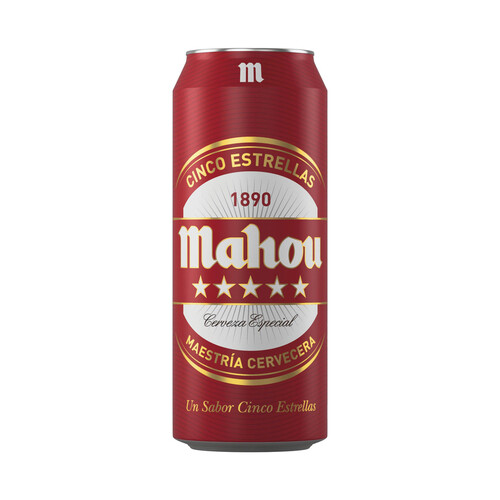 MAHOU 5 ESTRELLAS Cerveza  lata 50 cl.