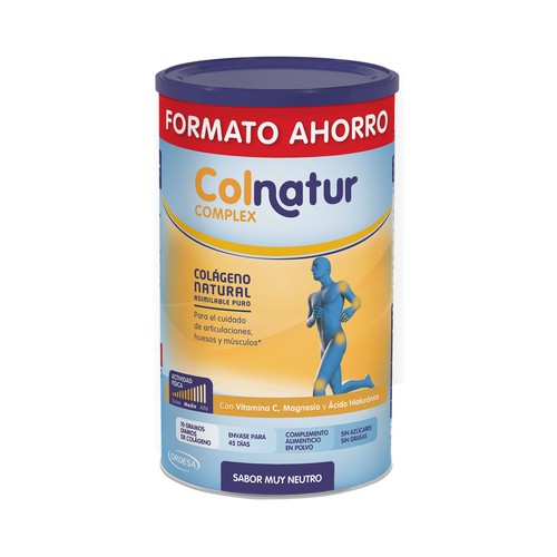 Colágeno natural asimilable puro, con sabor neutro COLNATUR Complex 495 g.