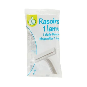 PRODUCTO ECONÓMICO ALCAMPO Maquinilla de afeitar desechable con hoja de acero inoxidable, para pieles normales PRODUCTO ECONÓMICO ALCAMPO 5 uds.