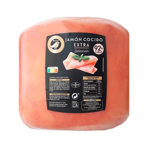 Jamón cocido extra ALCAMPO GOURMET Selección 170 Gramos Aproximados