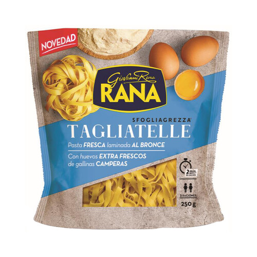 RANA Tagliatelle de pasta fresca, laminada al bronce RANA 250 g.