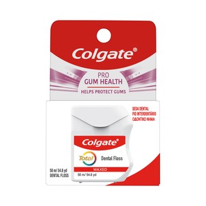 COLGATE Total pro encías sanas Seda dental para el cuidado de dientes y encías 50 m.