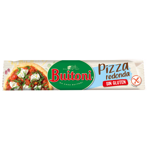 BUITONI Masa para pizza redonda, elaborada sin gluten BUITONI, 230 g.