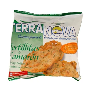 TERRANOVA Tortillas ultracongeladas de camarones 400 g.