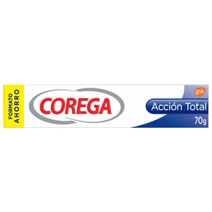 COREGA Crema fijadora con efecto sellante, sin sabor y fijación fuerte COREGA Acción total 70 g.