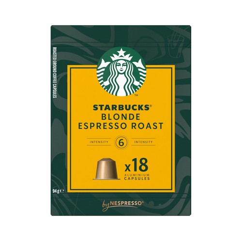 STARBUCKS Café en cápsulas Espresso Blonde, I6, 18 uds.