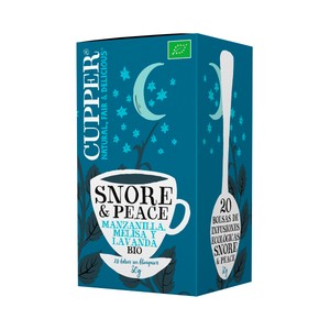 CUPPER Vio snore & peace Manzanilla, melisa y lavanda ecológicas 20 uds.