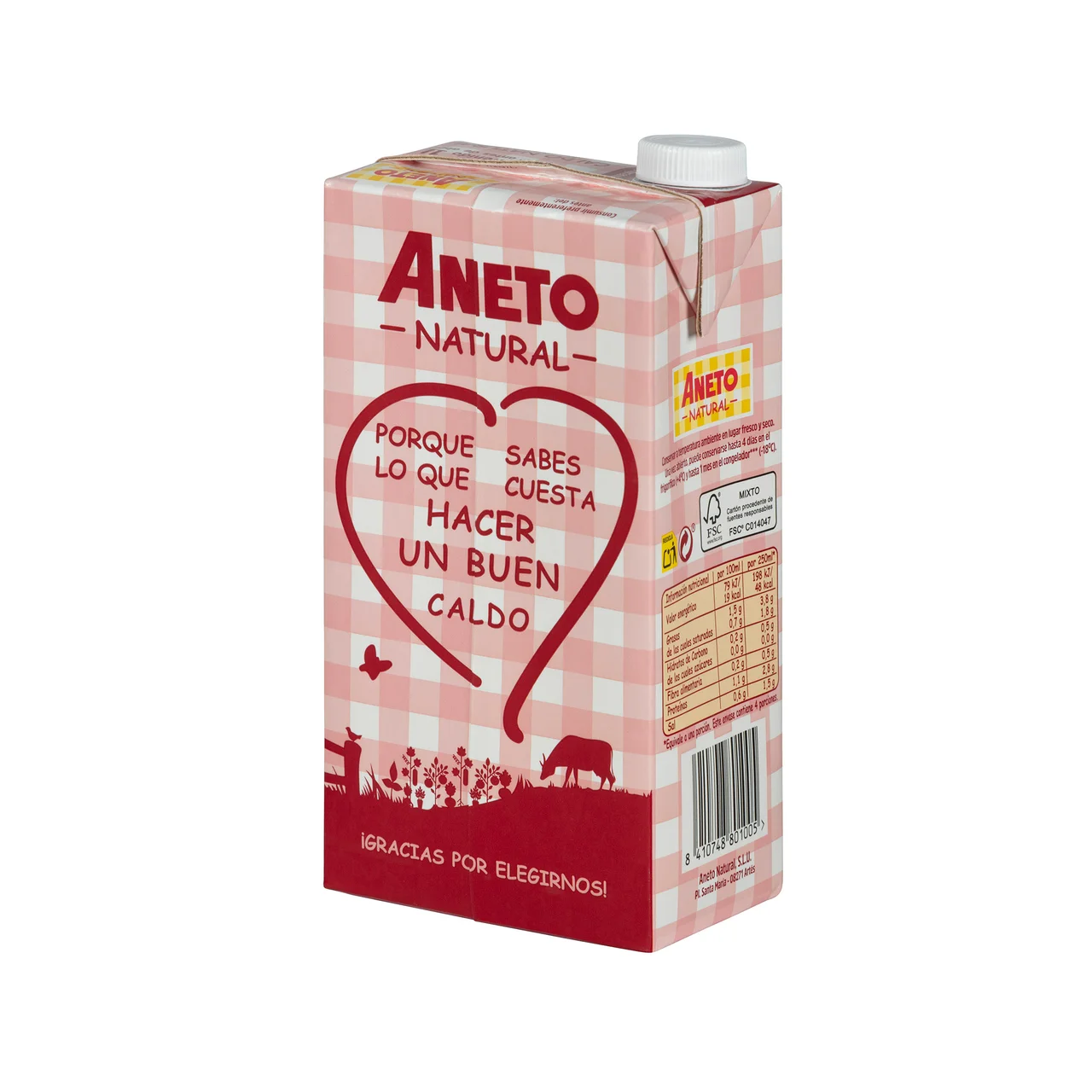Caldo de carne 100% natural 1 l.
