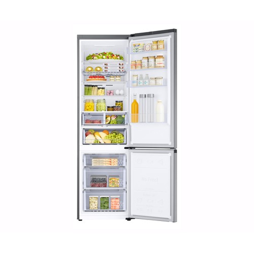 Frigorífico combi 203cm SAMSUNG RB38C675DSA/EF Inox, NO FROST, clasificación energética: D, H: 203cm, A: 59,5cm, F: 65,8cm, capacidad total: 390L.