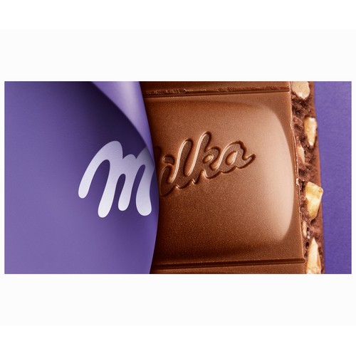 MILKA Chocolate de leche con avellanas 125 g.
