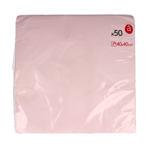 ACTUEL Servilletas desechables blancas 3 caps 40 x 40 cm ACTUEL 50 uds.