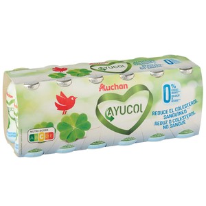 AUCHAN Ayucol natural, para ayudar a controlar el colesterol 12 x 100 g Producto Alcampo.