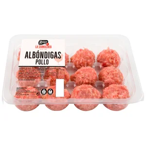 ROLER La carnicería Albóndigas de burger meat de pollo 12 uds 400 g.