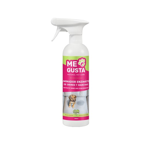 NATURAL PET CARE ME GUSTA Spray eliminador enzimático de orines y manchas 500 ml.
