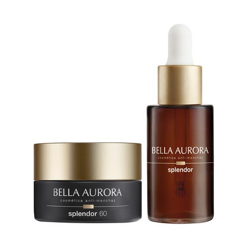BELLA AURORA Splendor 60 Estuche con sérum iluminador (30 ml) y crema redensificante anti-edad (30 ml).