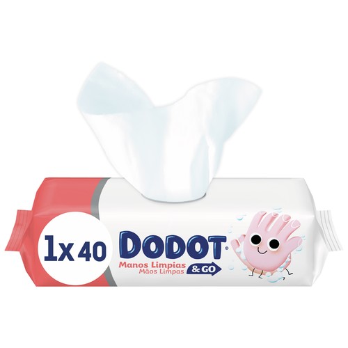 TOALLITAS HIGIENE MANOS LIMPIA & GO DODOT40 UNIDADES