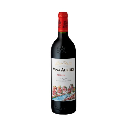 Vino tinto crianza con denominación de origen calificada Rioja VIÑA ALBERDI botella de 75 cl.