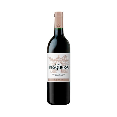 Vino tinto crianza con denominación de origen Ribera del Duero PESQUERA botella de 75 cl.