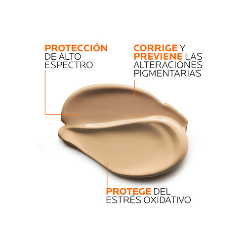 LA ROCHE POSAY Crema solar protectora con tono, antimanchas y unificadora del tono con FPS 50+ (muy alto) LA ROCHE POSAY Anthelios pigment correct 50 ml.