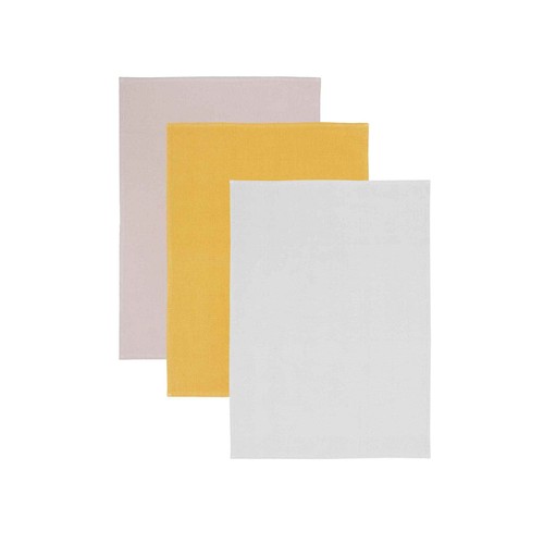 Pack 3 paños de cocina Nido de Abeja 50x70cm, 100% algodón ACTUEL.