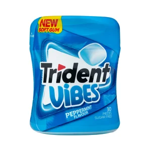 TRIDENT Chicle grajea sabor a menta bote 30 uds 70 gr.