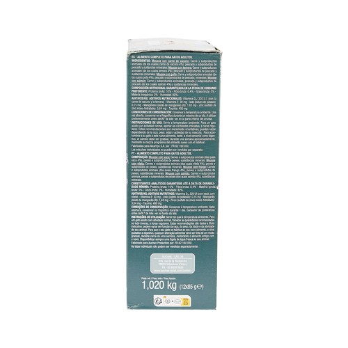 PRODUCTO ALCAMPO Comida para gatos latita de mousse  12 uds. 85 gr.