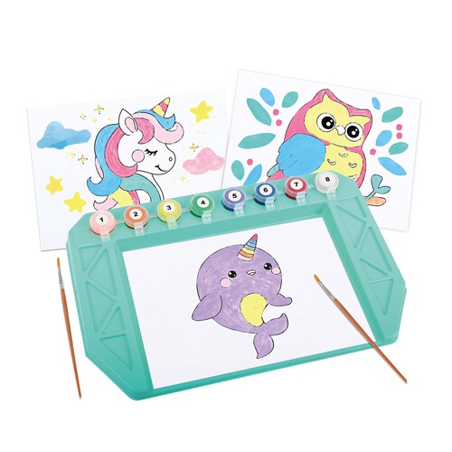 Set para pintar por números, ONE TWO FUN ALCAMPO.