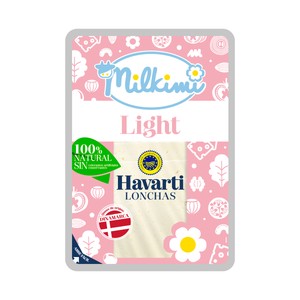 Imagen de MILKIMI Queso lonchas Havarti light IGP MILKIMI 150 g.