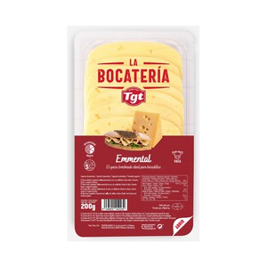 Imagen de TGT La Bocatería Queso en lonchas emmental 200 g.