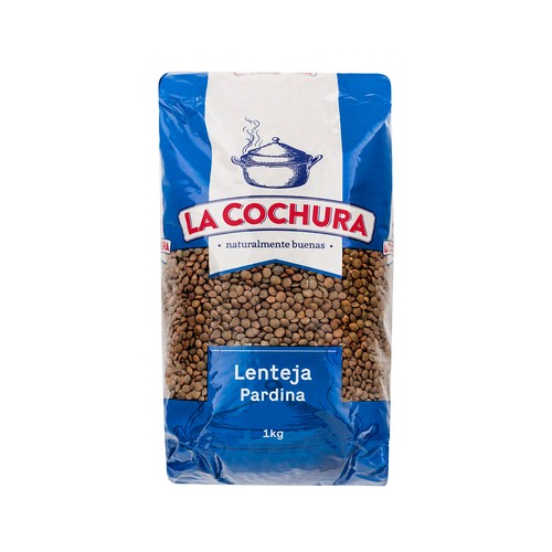 LA COCHURA Lenteja Pardina extra paquete de 1 kg.