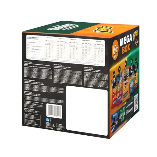 MEGA BOX Mix de aperitivos Cheetos y Doritos 15 unidades especial Avengers 352gr.