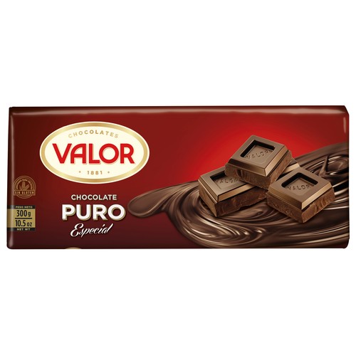 Chocolate especial puro VALOR 300 g.