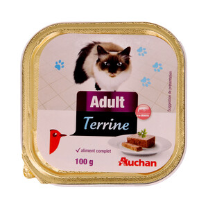 PRODUCTO ALCAMPO Comida para gatos adultos a base de paté de gambas PRODUCTO ALCAMPO tarrina 100 g.