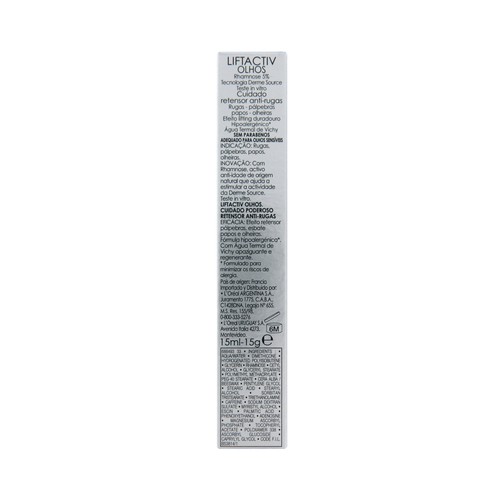 VICHY Tratamiento con agua termal, re-tensor anti-arrugas , calmante y regenerante VICHY Liftactiv 15 ml.