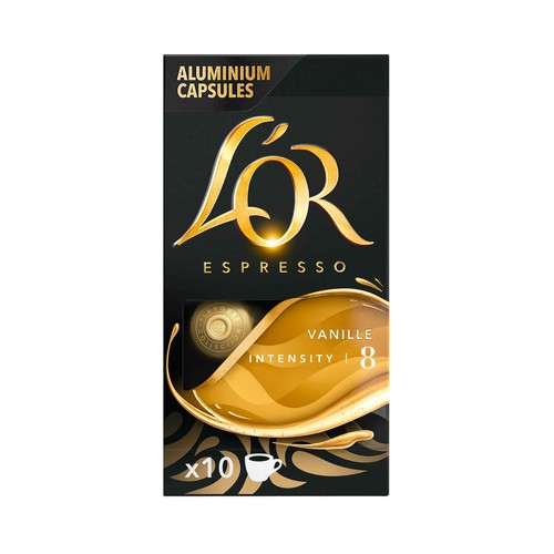 L"OR Café en cápsulas sabor vainilla 10 uds. 52 g.